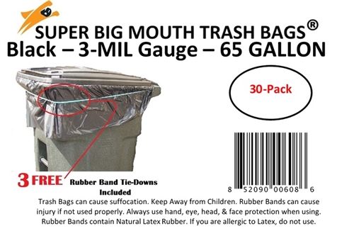 70 Gallon Trash Bags Super Big Mouth Bags Large Industrial Commercial  Garbage Can Liners